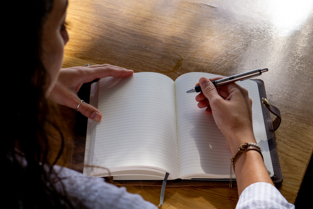 The Classic Leather Notebook - Size A5 Refillable Journal