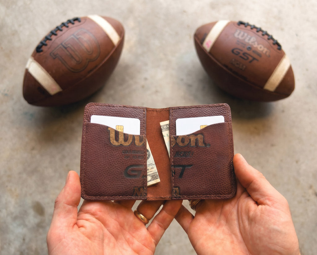 The Game Ball Dane - Game Used Football Wallet