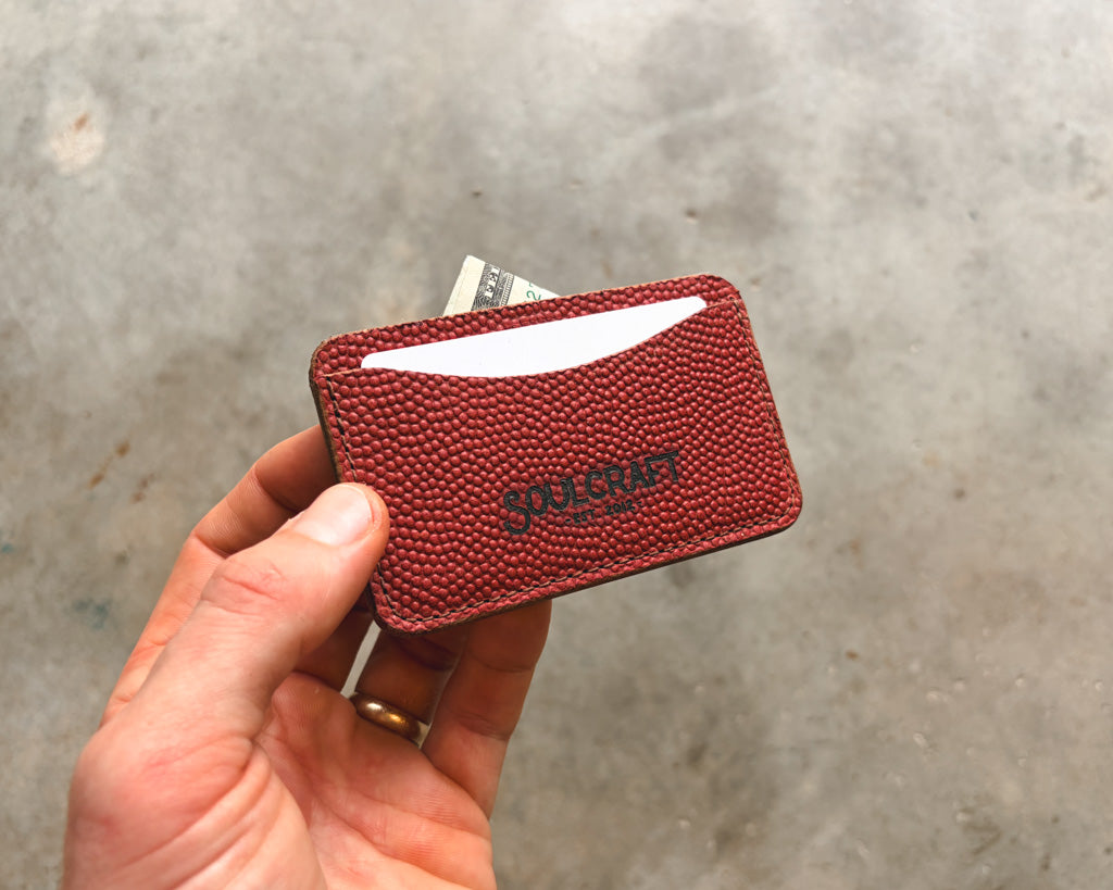 The Minimalist Wallet in Football Leather