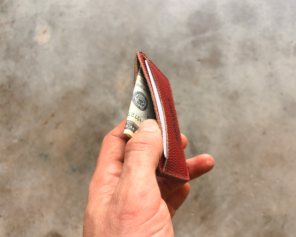 The Minimalist Wallet in Football Leather