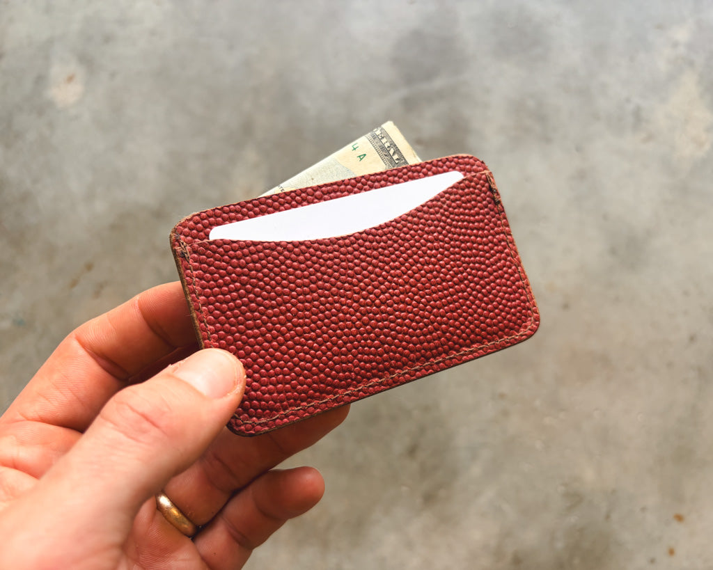 The Minimalist Wallet in Football Leather
