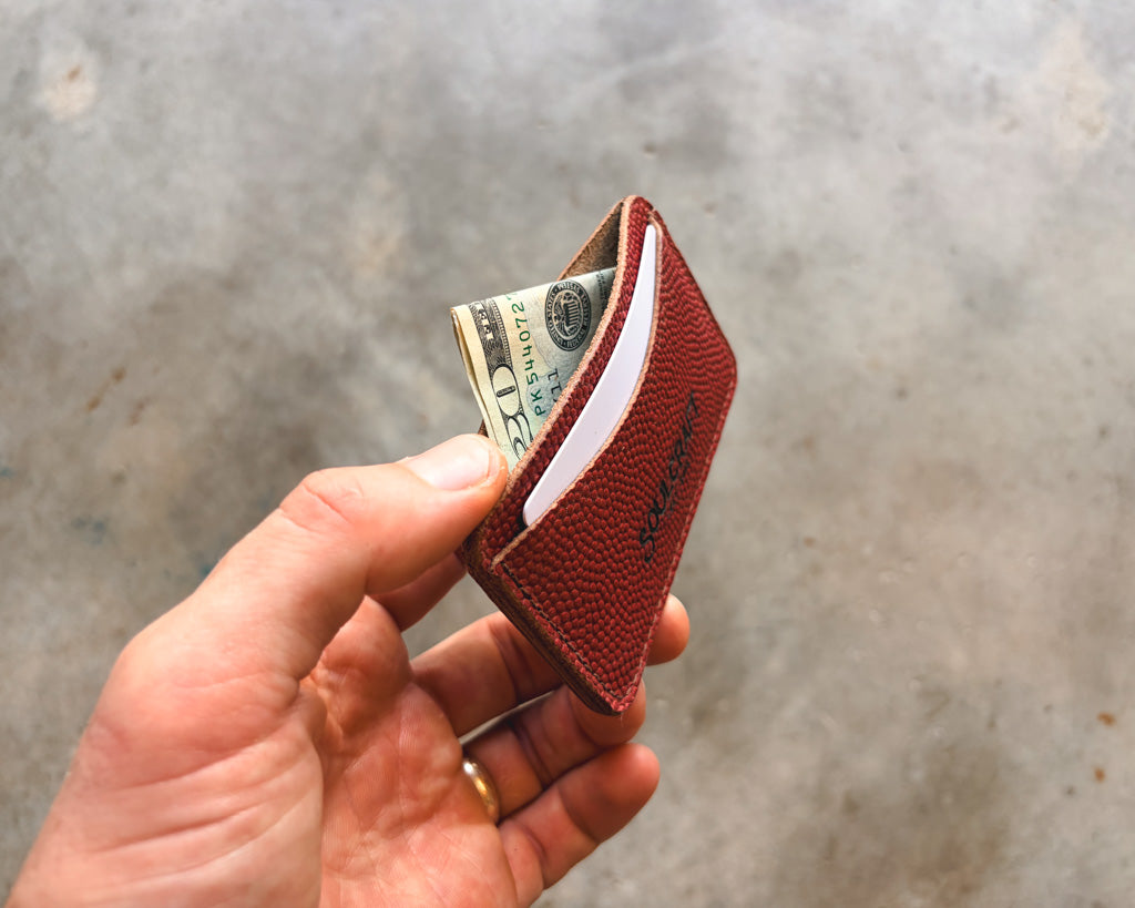 The Minimalist Wallet in Football Leather