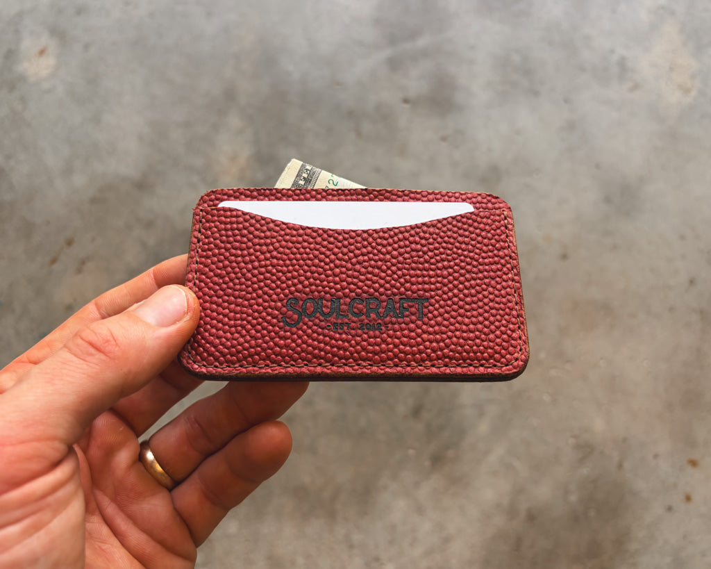 The Minimalist Wallet in Football Leather