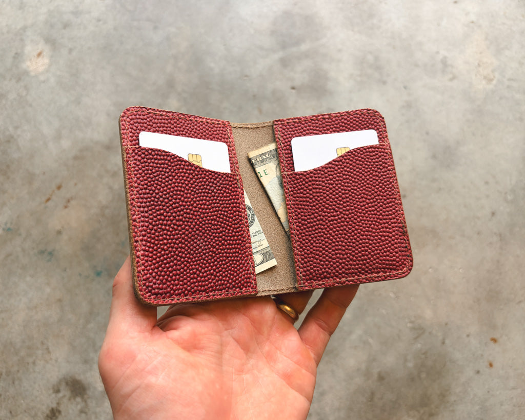 The Dane Wallet in Football Leather