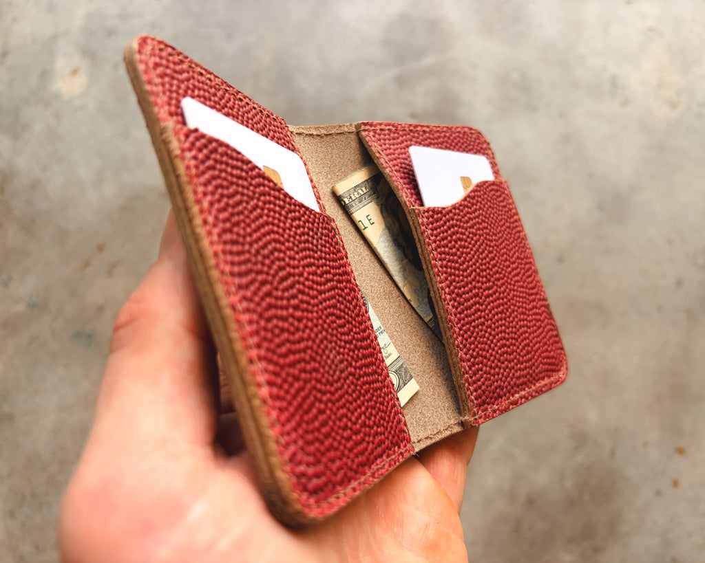 The Dane Wallet in Football Leather