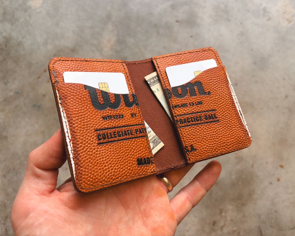 The Game Ball Dane - Game Used Football Wallet