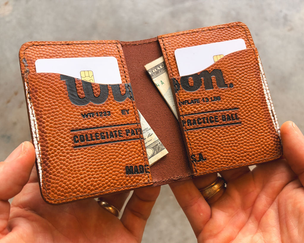 The Game Ball Dane - Game Used Football Wallet