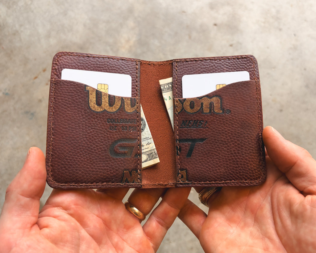 The Game Ball Dane - Game Used Football Wallet