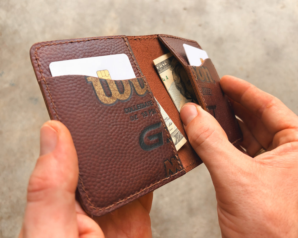 The Game Ball Dane - Game Used Football Wallet