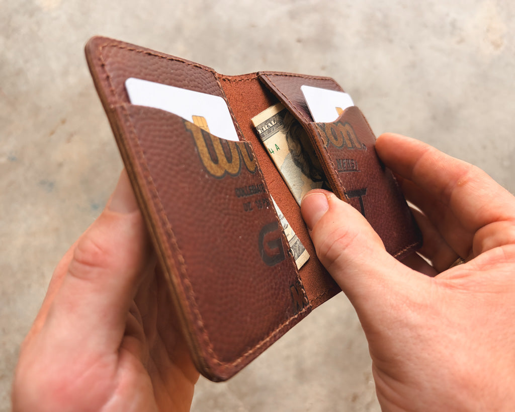 The Game Ball Dane - Game Used Football Wallet