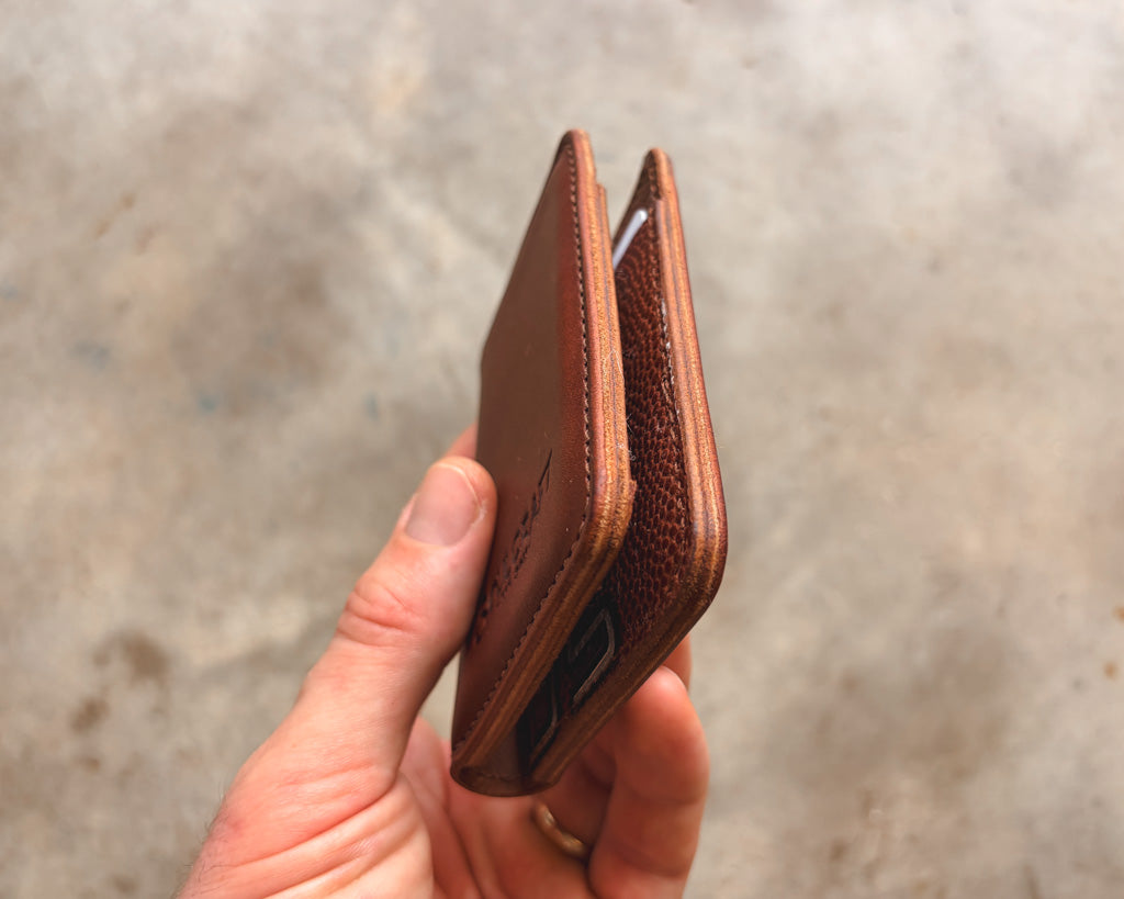 The Game Ball Dane - Game Used Football Wallet