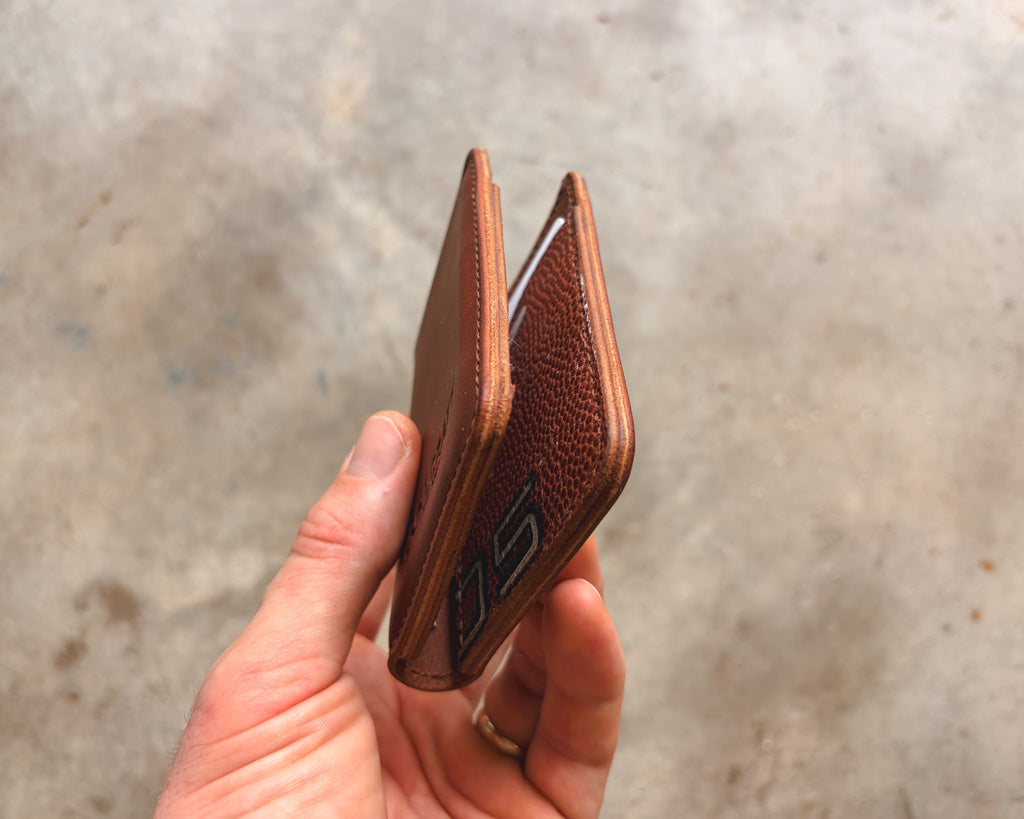 The Game Ball Dane - Game Used Football Wallet