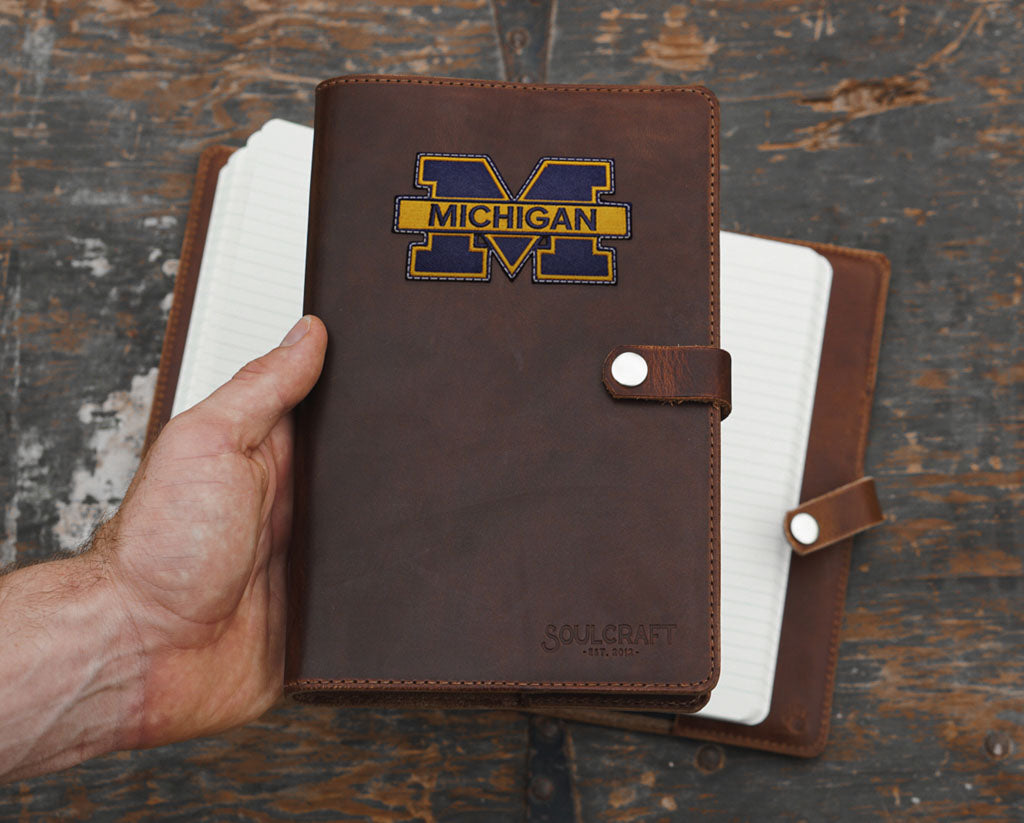 The Collegiate Notebook with Your Team's Logo - Size A5 Refillable