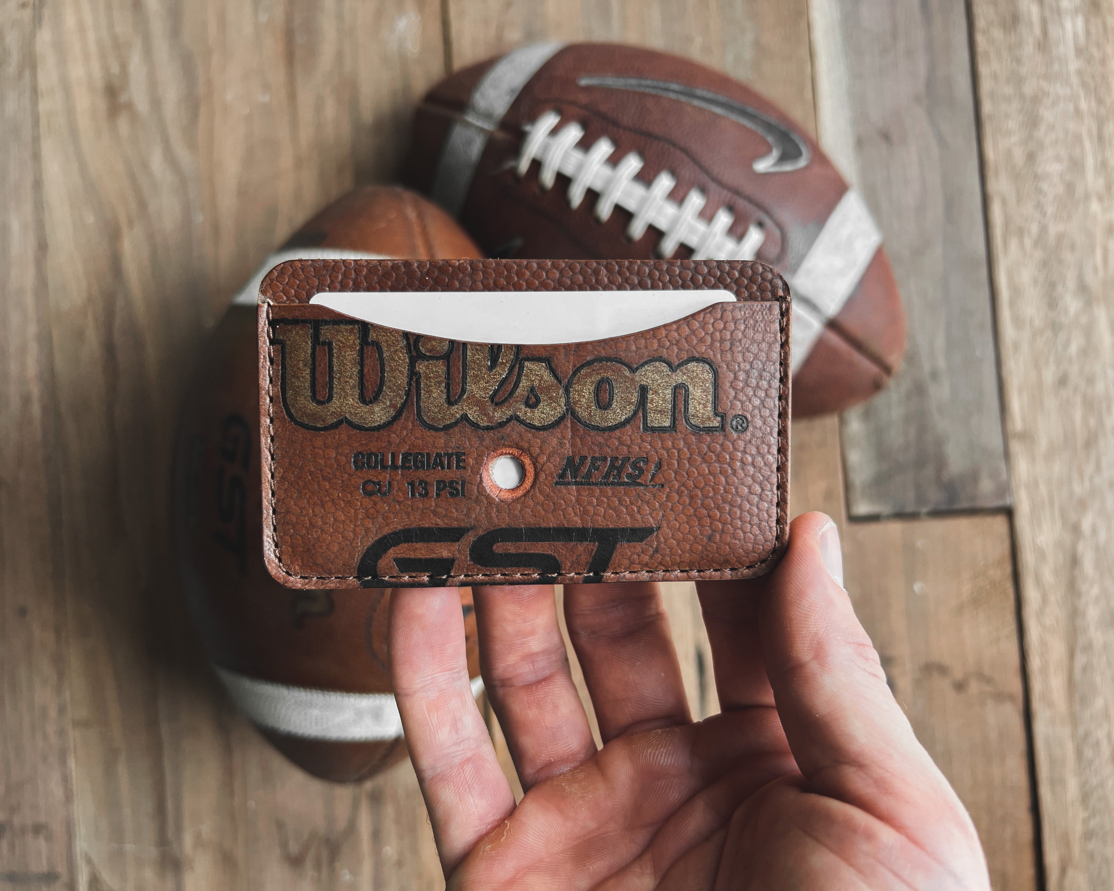 Wilson GST NCAA Leather Game Football 