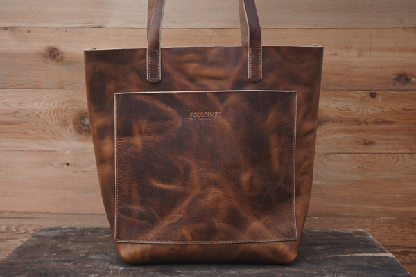 Classic Leather Tote Bag